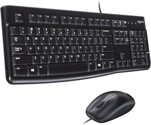 Logitech MK120 Wired Keyboard and Mouse for Windows, Optical Wired Mouse, USB Plug and Play, Full Size, PC/Laptop, English/Arabic Layout Black - 920 - 002546 - Vektra Computers LLC Logitech MK120 Wired Keyboard and Mouse for Windows, Optical Wired Mouse, USB Plug and Play, Full Size, PC/Laptop, English/Arabic Layout Black - 920 - 002546 - Vektra Computers LLC